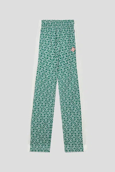 Casablanca Monogram Track Pant In Green