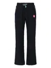 Casablanca Textured Black Trousers With Relaxed Fit In Black