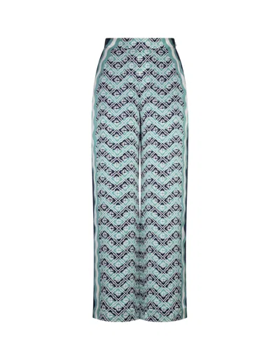 Casablanca Monogram Wave Satin Trousers