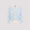 Casablanca Refined Wool Blend Sweatshirt With Classic Collar In Multi