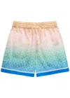 Casablanca Multicolored Monogram-print Deck Shorts In Multicoloured 1