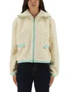 Casablanca Monogrammed Fleece Jacket In Neutral