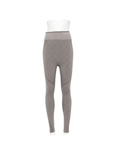 Casablanca Monogram-pattern Leggings In Grey