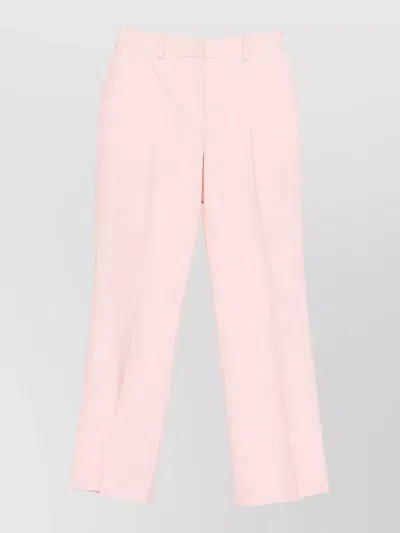 Casablanca Monogram-pattern Straight Trousers In Pink