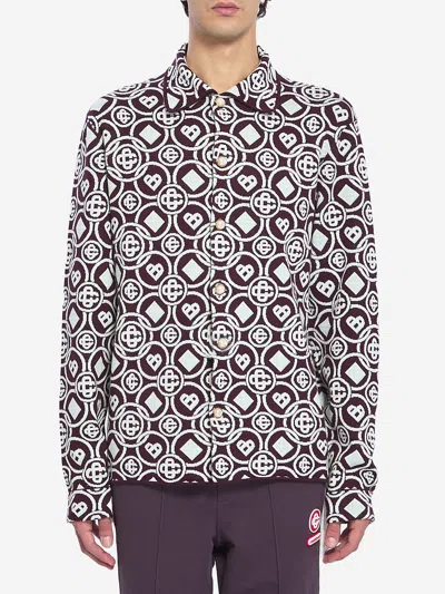 CASABLANCA MONOGRAMPATTERNED OVERSHIRT