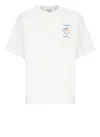 Casablanca Montaigne Sportif Crewneck Graphic Print T-shirt In White