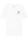 Casablanca Mountains Waves Print T-shirt In White