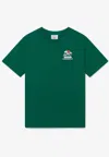 Casablanca Montagne Ondulee Crewneck T-shirt In Green