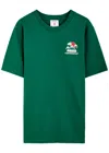 Casablanca Mens Montagne Ondulee Brand-print Cotton-jersey T-shirt In Green