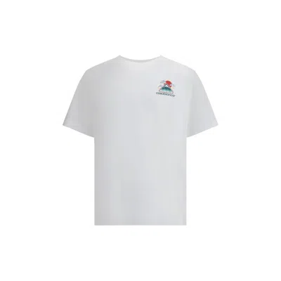 CASABLANCA MONTAGNE ONDULÉE SCREEN PRINTED MEN'S TSHIRT