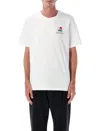 Casablanca White T-shirt With Crewneck And Logo On The Front And Maxi Logo On The Back In Cotton Man In White