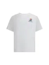 Casablanca White T-shirt With Crewneck And Logo On The Front And Maxi Logo On The Back In Cotton Man In White
