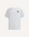 Casablanca White T-shirt With Crewneck And Logo On The Front And Maxi Logo On The Back In Cotton Man