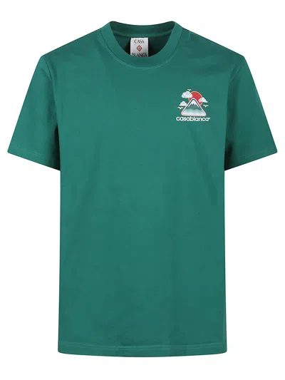 CASABLANCA CASABLANCA MONTAGNE ONDULÉE T-SHIRT