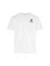 Casablanca White T-shirt With Crewneck And Logo On The Front And Maxi Logo On The Back In Cotton Man In White