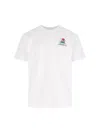 Casablanca White T-shirt With Crewneck And Logo On The Front And Maxi Logo On The Back In Cotton Man In White