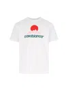 Casablanca White Crewneck T-shirt With Logo On The Front
