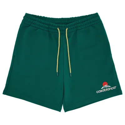 Pre-owned Casablanca Montagne Printed Sweatshorts 'green' | Men's Size Xxl