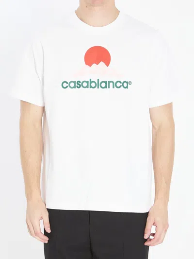 CASABLANCA MONTAGNE PRINTED T-SHIRT