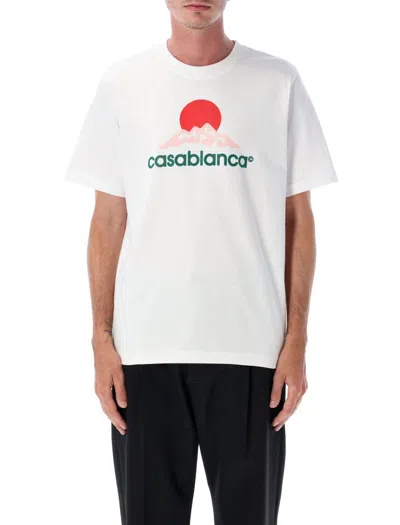 CASABLANCA MONTAGNE PRINTED T-SHIRT