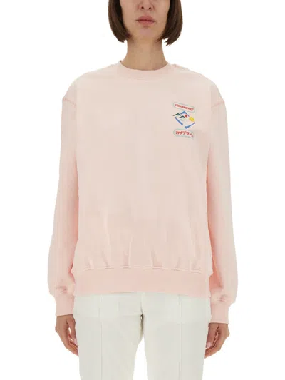 Casablanca "montagne Sportif" Sweatshirt In Pink
