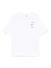 Casablanca White Cotton T-shirt With Print In Pattern