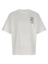 Casablanca Logo Crew Neck T-shirt In White