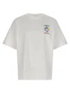 Casablanca Montagne Ondulee Crewneck T-shirt In White