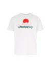 Casablanca White Crewneck T-shirt With Logo On The Front