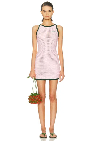 Casablanca Mouline Dress In Pink
