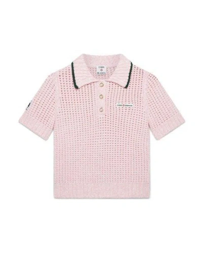 Casablanca Mouline Polo In Pink