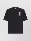 Casablanca Mountain Frost Graphic Crewneck T-shirt In Black