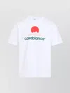 Casablanca White Crewneck T-shirt With Logo On The Front
