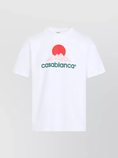 CASABLANCA MOUNTAIN GRAPHIC PRINT T-SHIRT