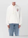 Casablanca Cotton Sweatshirt With Front Pocket And Hood In White
