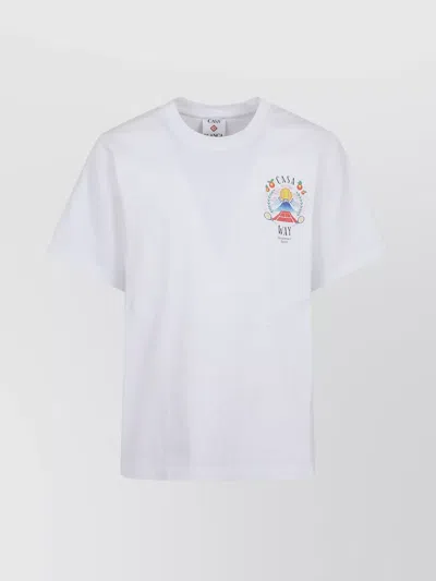 CASABLANCA MOUNTAIN PRINTED T-SHIRT WAY