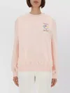 Casablanca Mountain Sports Crewneck Sweater In Pink