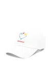 Casablanca Logo-embroidered Baseball Cap In White