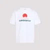 Casablanca White Crewneck T-shirt With Logo On The Front In White