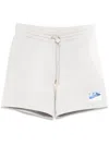 Casablanca Greek Temple Patch Track Shorts In Gray
