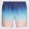 Casablanca Gradient Monogram Shorts With Elasticized Waistband In Blue