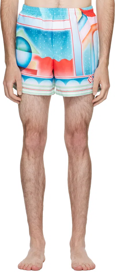 Casablanca Multicolor Galaxy Court Swim Shorts