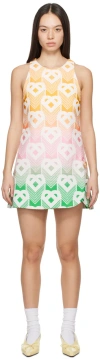 Casablanca Gradient Heart Monogram Shift Dress Heart Monogram - Gradient In Heart Monogram
