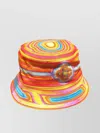 Casablanca Men Low Rider Printed Denim Bucket Hat Multicolor