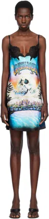 Casablanca Multicolor 'la Prémonition' Lace Slip Minidress In La Premonition