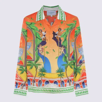 Casablanca Multicolor Linen Shirt In Multicolour