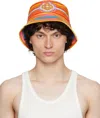 Casablanca Men Low Rider Printed Denim Bucket Hat Multicolor In Multi