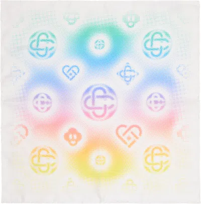Casablanca Multicolor Medium Silk Scarf