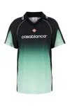 Casablanca Polo Collar Gradient Design Short Sleeves T-shirt