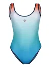 Casablanca Womens Printed One Piece Swimsuit In Multi